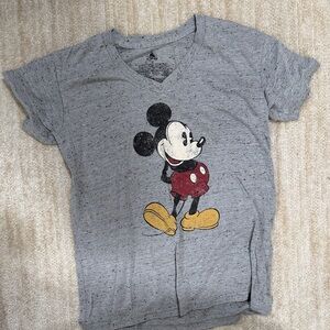 Disney Gray and Red Mickey Mouse Kids T-Shirt